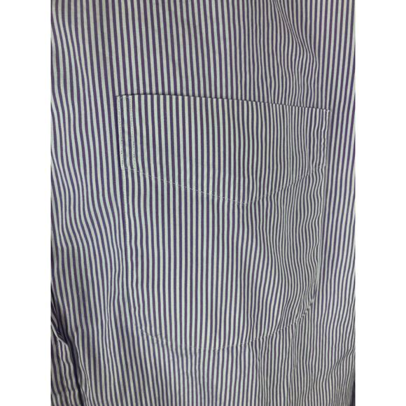 Polo Ralph Lauren Men's Button Down Size 16 Long Sleeve Purple White - Picture 4 of 13